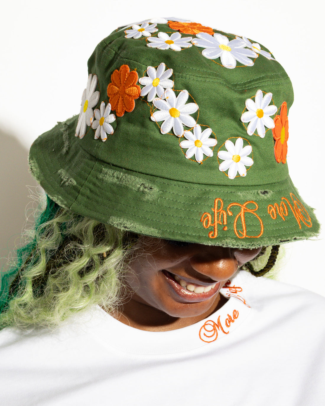 More Life CLT Custom TMNT Bucket Hat Purple – front view showing Teenage Mutant Ninja Turtles patch and More Life Charlotte NC logo